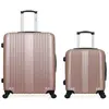 LOT DE 2 - Valises grand format et cabine LIPARI - rose - HERO
