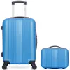 LOT DE 2 - Valises cabine et vanity LIPARI - bleu - HERO