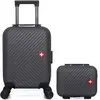 Lot de 2  -  Valise cabine XXS et vanity SPIEZ - NOIR - SWISS KOPPER