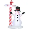 Outsunny Bonhomme de neige gonflable 3