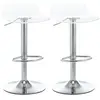 Homcom Lot De 2 Tabourets De Bar Design Contemporain Assise Acrylique ...