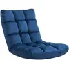 Fauteuil Convertible HOMCOM - Bleu - Dossier Inclinable Multipositions...