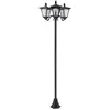 Lampadaire de jardin solaire LED 3 abat-jours - Outsunny