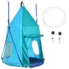 Outsunny - Balançoire - Polyester - 100x100x150cm - Bleu
