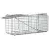 Outsunny Dierenval - Staal - 66x24x30,5cm - Zilver