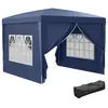 Outsunny - Tonnelle - Tissu Oxford - 295x295x258cm - Bleu