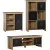 Ensemble Buffet Bibliothèque et Meuble TV - HOMCOM - Bois - 109x35x38c...