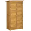 Armoire de jardin - OUTSUNNY - Portes persiennes - Sapin traité - Toit...