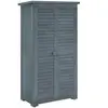 Armoire de jardin - Outsunny - 2 étagères - toit bitumé incliné - port...