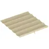 Outsunny Toile de rechange pour pergola rétractable 3 x 3 m polyester haute densité 180 g/m² imperméabilisé beige