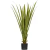 Outsunny Plante artificielle agave H.90 cm 16 feuilles tronc grand réalisme pot inclus
