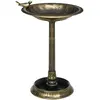 Outsunny Bain d'oiseaux abreuvoir pour oiseaux jardinière 3 en 1 dim. Ø 50 x 72H cm PP bronze antique