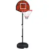 SPORTNOW Support panier de basket-ball jeu de 6 fléchettes magnétiques 2 en 1