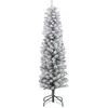 HOMCOM Sapin de Noël artificiel LED enneigé H.150 cm 263 branches