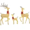 3 cerfs lumineux Noël - Outsunny - en forme de famille de cerfs - 283 ...