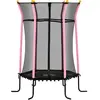 HOMCOM - Trampoline - Acier - 163,5 x 163,5 x 190 cm - Rose