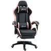 VINSETTO Chaise gaming dossier inclinable à 135° polyuréthane blanc et noir