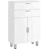 kleankin-Badkamerkast-60x30x93cm-Panneaux de particule-Blanc