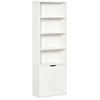Bibliothèque - HOMCOM - 4 compartiments - meuble de rangement livres -...