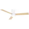 HOMCOM Ventilateur de plafond LED - 3 pales, 3 vitesses, timer - téléc...