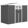 Abri de jardin en métal - Outsunny - 2,7 m² - fenêtre, 4 évents et por...