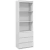 Bibliothèque HOMCOM haute de 180 cm avec 3 étagères et 3 tiroirs 60 x ...