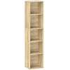 Bibliothèque étagère de rangement - HOMCOM - 5 niveaux - étagères régl...