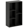 Bibliothèque étagère de rangement - HOMCOM - 2 niveaux avec 5 comparti...