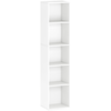 Bibliothèque étagère de rangement - HOMCOM - 5 niveaux - étagères régl...