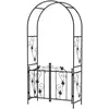 Arche de jardin - Outsunny - en acier - avec double porte - pour décor...