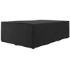 Outsunny Housse Salon De Jardin Étanche Anti-Uv Tissu Oxford Noir