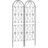 Outsunny tomatenrek - Metaal - 50x180cm - Zwart