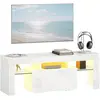 HOMCOM-TV-meubel-MDF-120x34x45cm-Wit