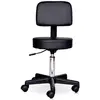 Tabouret massage à roulettes réglable en hauteur pivotant avec dossier...