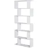 Homcom Bibliothèque Étagère Zig Zag 80l X 23l X 192h Cm