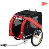 PawHut - remorque vélo chien - Acier - 130x73x90cm - Noir