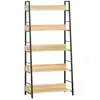 HOMCOM - bibliothèque - Bois - 70x35x149.5cm - Beige