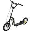 HOMCOM Trottinette Patinette pour Enfants Plus de 5 Ans Grands Pneus Guidon Réglable 2 Freins Contrôlés par Poignée Béquille Latérale 120