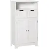 Kleankin Meuble bas de salle de bain multi-rangements MDF blanc