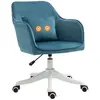 HOMCOM Vinsetto - fauteuil de bureau - Polyester - 55x70x86cm - Bleu