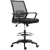 HOMCOM Vinsetto - fauteuil de bureau - Tissu - 64x59x124cm - Noir