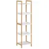 HOMCOM - étagère de salle de bain - Bois - 32x30x130cm - Blanc