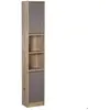 Meuble Colonne Rangement Salle de Bain Style Cosy - HOMCOM - 2 Portes ...
