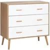 HOMCOM - Commode - Panneaux de particules - 80x39x80cm - Blanc