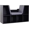 HOMCOM - Bibliothèque - Panneaux de particules - 102x30x61cm - Noir