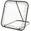HOMCOM Filet de rebond de football pliable inclinaison réglable 5 positions dim. 84L x 78l x 78H cm piquets d'ancrage filet PE métal époxy