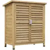 Armoire de Jardin - OUTSUNNY - Remise pour Outils sur Pied - Toit bitu...