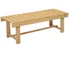 Outsunny Banc de Jardin 2 Places Style Rural Chic Assise à Lattes dim....