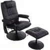 Fauteuil de massage électrique pivotant inclinable avec repose-pied re...