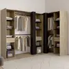 IDMarket Dressing Extensible D'angle Marlon 230 X 140 X 180 Cm Cm Hêtr...